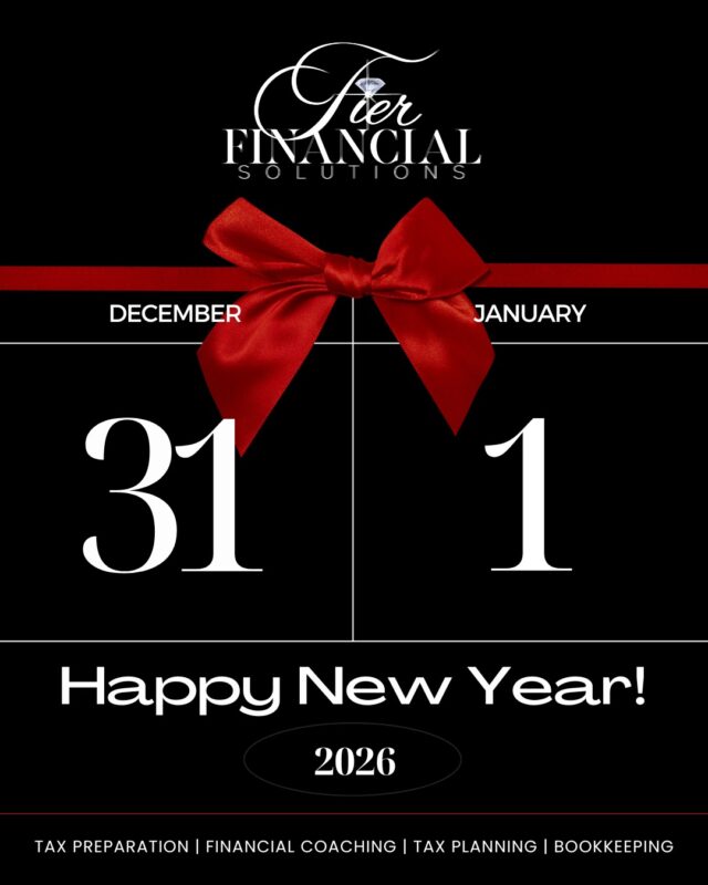 Happy New Year from TIER Financial Solutions! ✨

As we step into a new year, we’re grateful for the trust you’ve placed in us. Here’s to fresh starts, smart financial moves, and continued success in the year ahead. We look forward to supporting you every step of the way.

#TIERFinancialSolutions #TaxSeason #CashAdvanceReady #FileWithConfidence #TaxPro