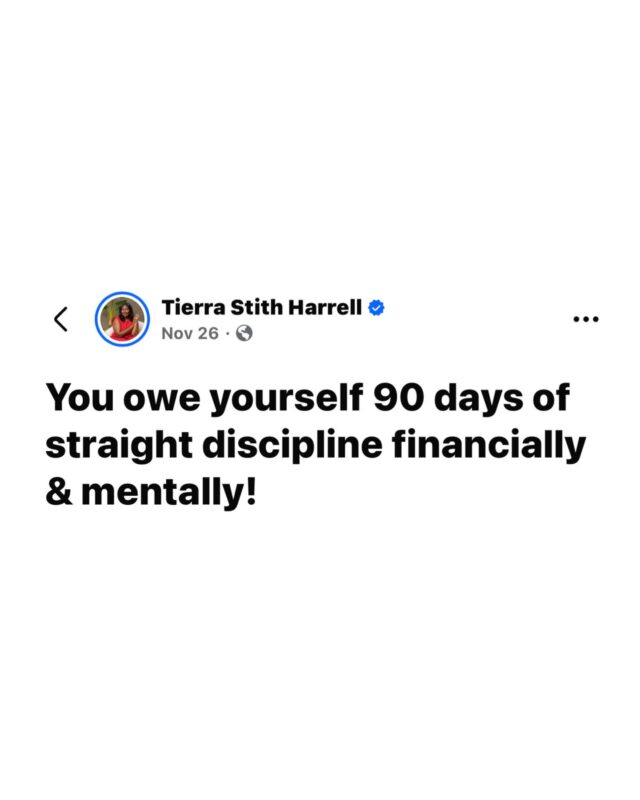 💎2026 is the year you walk in discipline, clarity, and financial control.💎

At TIER Financial Solutions, we believe the next 12 months start with the next 90 days. Tighten your budget, organize your documents, review your subscriptions, and realign your financial habits now—so you can enter 2026 with momentum, not stress.

Your future self is counting on the discipline you build today.

Let’s get your finances in order, one intentional step at a time.

#TIERFinancialSolutions #FinancialDiscipline #2026Prep
