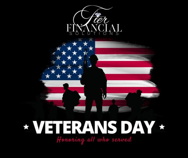 Today, TIER Financial Solutions honors the brave men and women who’ve served our country with courage and sacrifice. Your dedication inspires us to lead with purpose, serve with integrity, and uplift our communities every day. 

From our military families to our veterans, thank you. We see you, we salute you, and we stand with you. 🇺🇸 
•
•
•
#VeteransDay #TIERFinancialSolutions #HonorAndServe #GratitudeInAction
